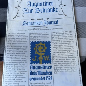 Augustiner zur Schranke - Bavarian Near Me - Nuremberg, BY
