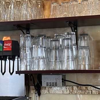 Millburn Diner - a shelf of glasses and beer - Diners Near Me - Millburn, New Jersey