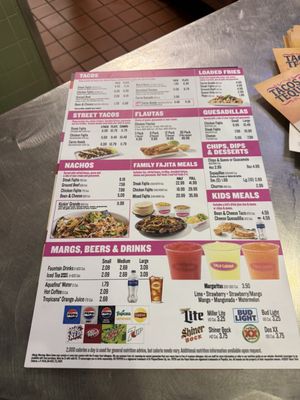 Menu photo 1 Taco Cabana Austin, TX Menu photo 1 Taco Cabana Austin, TX