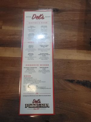 Menu photo 2 Del's Pizzeria Pismo Beach, CA Menu photo 2 Del's Pizzeria Pismo Beach, CA