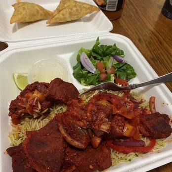 Kismayo Kitchen - Somali Rice Combo - Somali Near Me - Burlington, Vermont