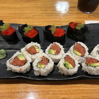 Sushi Michi - Flying fish roe and their amazing spicy tuna roll with avocado. Both so delicious. - Sushi Bars Near Me - Phoenix, Arizona