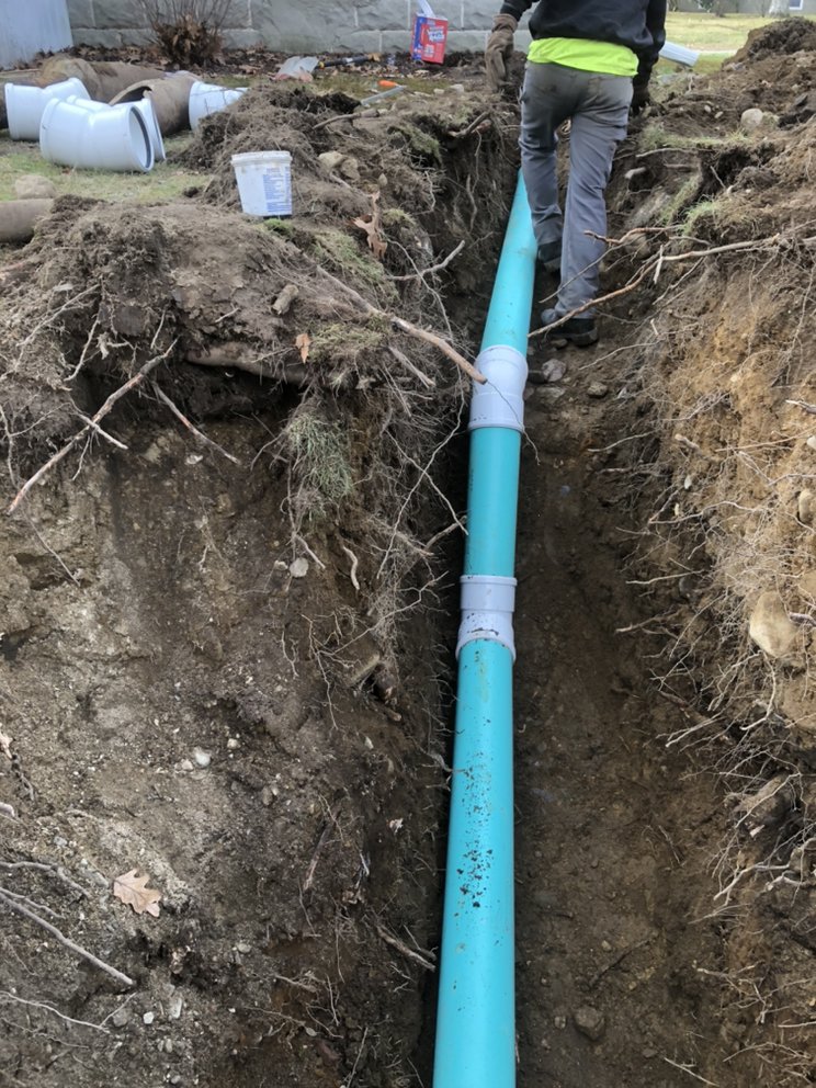 Slide of Central Mass Drain Cleaning