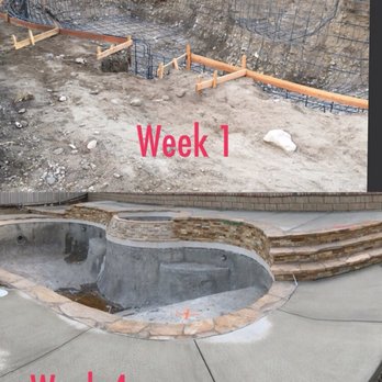 Pool Logic - Week 1 to week 4.  AMAZING TRANSFORMATION!  Jeff, you and your team make the earth move - literally! - General Contractors Near Me - San Dimas, California
