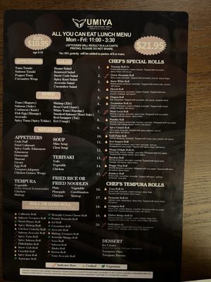 Menu photo 7 Umiya Sushi - Live Oak San Antonio, TX Menu photo 7 Umiya Sushi - Live Oak San Antonio, TX