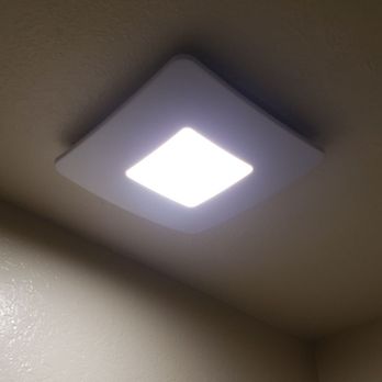 A-HOME Electric - New fan with light replaced in the bathroom for $325. I purchased the fan separately. It took less than 30 minutes to replace the old one. - Electricians Near Me - Huntington Beach, California A-HOME Electric - New fan with light replaced in the bathroom for $325. I purchased the fan separately. It took less than 30 minutes to replace the old one. - Electricians Near Me - Huntington Beach, California