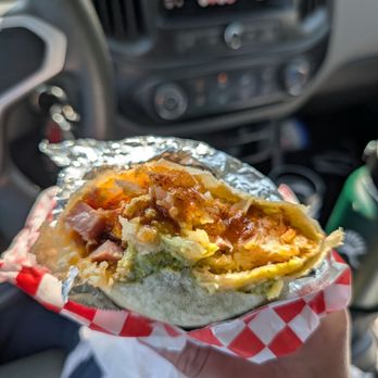 Birrieria San Marcos - Ham & egg breakfast burrito - Tacos Near Me - Van Nuys, California