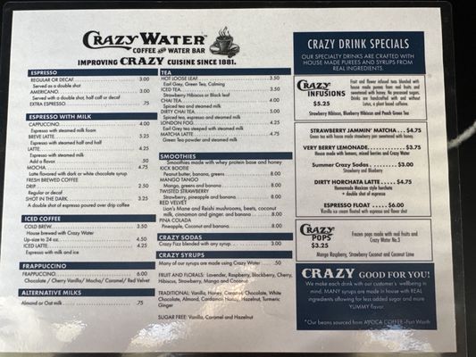 Crazy Water Coffee & Water Bar by null