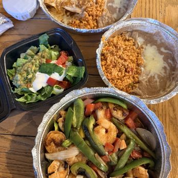 El Paso Mexican Grille - Shrimp Fajita and 29. Two Beef Enchiladas, 1 Beef Taco, Spanish Rice & Refried Beans Combo - Mexican Near Me - Elkton, Virginia El Paso Mexican Grille - Shrimp Fajita and 29. Two Beef Enchiladas, 1 Beef Taco, Spanish Rice & Refried Beans Combo - Mexican Near Me - Elkton, Virginia
