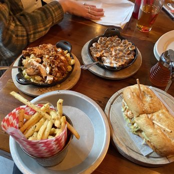 The Eagle Mass Ave - Shrimp Po Boy, Sweet Potatoes, Fries, Mac n Cheese - American Near Me - Indianapolis, Indiana