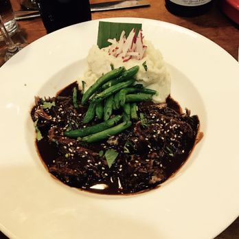 5 Rabanitos - Puerco Al Rancho- pork with mole and garlic mashed potatoes - Mexican Near Me - Chicago, Illinois 5 Rabanitos - Puerco Al Rancho- pork with mole and garlic mashed potatoes - Mexican Near Me - Chicago, Illinois
