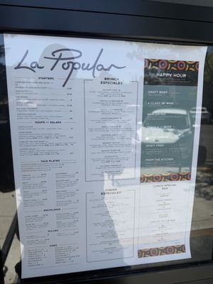 Menu photo 1 La Popular Claremont, CA Menu photo 1 La Popular Claremont, CA
