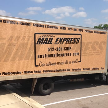 Austin Mail Express - New Graphics added to  truck. Thank you Ruthless Wraps. - Shipping Centers Near Me - Driftwood, Texas
