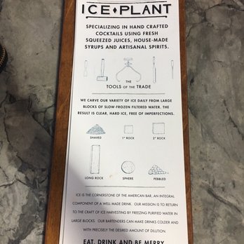 St. Augustine Distillery - How the ice is crafted for each drink. - Distilleries Near Me - Saint  Augustine, Florida
