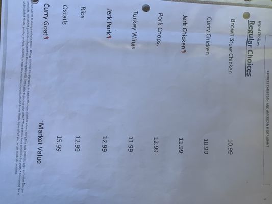 Menu photo 1 Choices Graniteville, SC