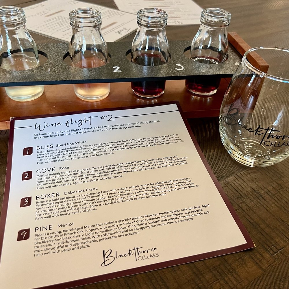 Blackthorne Cellars - Flight #2 - Wineries Near Me - Oakland, Maryland Blackthorne Cellars - Flight #2 - Wineries Near Me - Oakland, Maryland