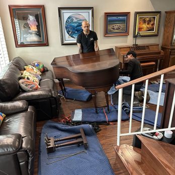 J and Son Moving - Taking care of the piano and the floor. - Movers Near Me