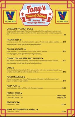Menu photo 1 Tony's Taste Bentonville, AR