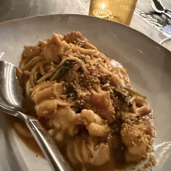 Bastia - Spaghetti with lobster. Decadent with perfectly executed el dente pasta. - Mediterranean Near Me - Philadelphia, Pennsylvania Bastia - Spaghetti with lobster. Decadent with perfectly executed el dente pasta. - Mediterranean Near Me - Philadelphia, Pennsylvania