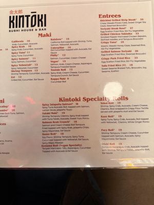 Menu photo 5 Kintoki Sushi House & Bar Tucson, AZ Menu photo 5 Kintoki Sushi House & Bar Tucson, AZ