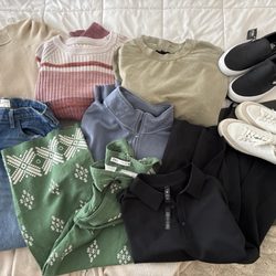 My haul today Zara, Lulu Lemon, Pink, Vans, etc