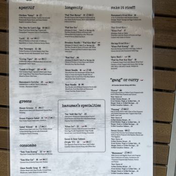 Hanuman Thai Eatery - Menu - Thai Near Me - Costa Mesa, California Hanuman Thai Eatery - Menu - Thai Near Me - Costa Mesa, California