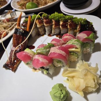 Sakura Sushi - Dragon roll with spicy tuna and Hawaiian Roll - Laotian Near Me - Albuquerque, New Mexico