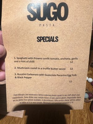 Menu photo 6 Sugo Pasta Glasgow, GLG Menu photo 6 Sugo Pasta Glasgow, GLG