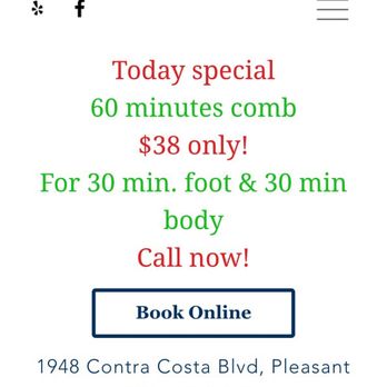 New Spring Day Spa - Score!! If you see this available get your relaxation on! - Massage Near Me - Pleasant Hill, California New Spring Day Spa - Score!! If you see this available get your relaxation on! - Massage Near Me - Pleasant Hill, California
