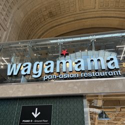 Wagamama - Signage of the restaurant.