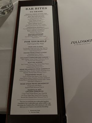 Menu photo 6 Sullivan's Steakhouse Leawood, KS Menu photo 6 Sullivan's Steakhouse Leawood, KS