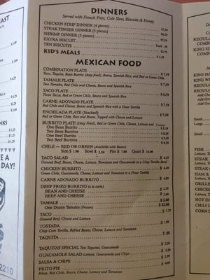 Menu photo 3 Benny's Bosque Farms, NM