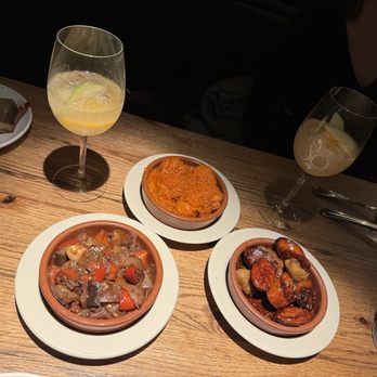 Barcelona Wine Bar - Left: eggplant, Middle: meatballs, Right: Chorizo and fig - Spanish Near Me - Cambridge, Massachusetts Barcelona Wine Bar - Left: eggplant, Middle: meatballs, Right: Chorizo and fig - Spanish Near Me - Cambridge, Massachusetts
