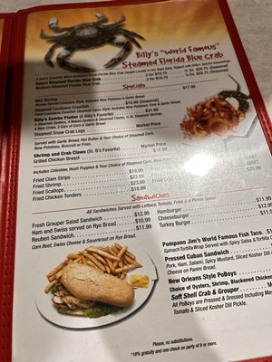 Menu photo 4 Billy's Oyster Bar Panama City Beach, FL Menu photo 4 Billy's Oyster Bar Panama City Beach, FL