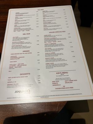 Menu photo 7 Anamia's Tex Mex Coppell, TX