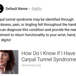 Tight & Tone Wellness Center - Carpal Tunnel?