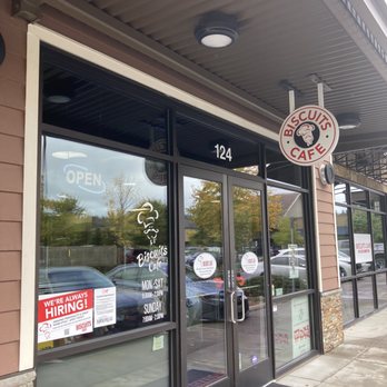 Biscuits Café - Front door - Breakfast & Brunch Near Me - Happy Valley, Oregon Biscuits Café - Front door - Breakfast & Brunch Near Me - Happy Valley, Oregon