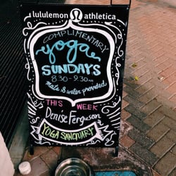 Lululemon - Complimentary yoga on Sundays!