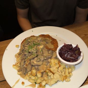 Bohemian Biergarten - Jager Schnitzel (Chicken) - German Near Me - Boulder, Colorado Bohemian Biergarten - Jager Schnitzel (Chicken) - German Near Me - Boulder, Colorado