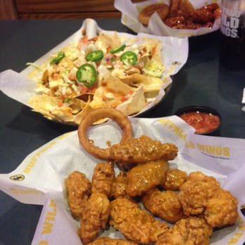 Buffalo Wild Wings - small boneless portion! And one of my friends onion wings :) - American Near Me - Hoffman Estates, Illinois Buffalo Wild Wings - small boneless portion! And one of my friends onion wings :) - American Near Me - Hoffman Estates, Illinois