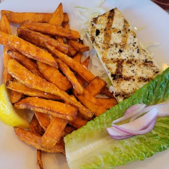 Seabolt's Restaurant - Halibut with sweet potatoe fries - Seafood Near Me - Oak Harbor, Washington Seabolt's Restaurant - Halibut with sweet potatoe fries - Seafood Near Me - Oak Harbor, Washington