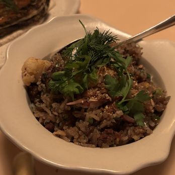 La' Shukran - fried rice with lamb ($26) - Middle Eastern Near Me - Washington, DC, District of Columbia