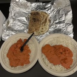 Butter Chicken Garlic Naan Butter Chicken Garlic Naan