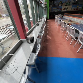 Planet Pizza - empty tables and chairs in a restaurant - Pizza Near Me - Virginia Beach, Virginia Planet Pizza - empty tables and chairs in a restaurant - Pizza Near Me - Virginia Beach, Virginia