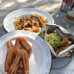 Mariscos Za Za Za - LA churros, frogtown fries, los tostilocos