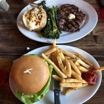 Old Town Kitchen & Bar - Burgers and fries. Along with RibEye steak! - Wine Bars Near Me - Lompoc, California
