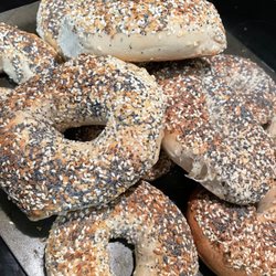 Benny's Bagels - Amazing warm Everything bagels!