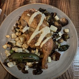 Beer Brined Half Chicken
