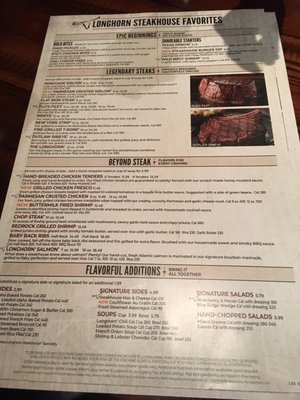 Menu photo 3 LongHorn Steakhouse Sarasota, FL Menu photo 3 LongHorn Steakhouse Sarasota, FL