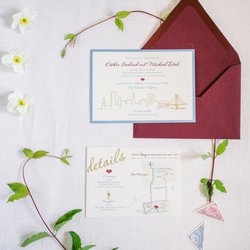 Papercake Designs - San Francisco City Skyline wedding invite suite (foil optional)